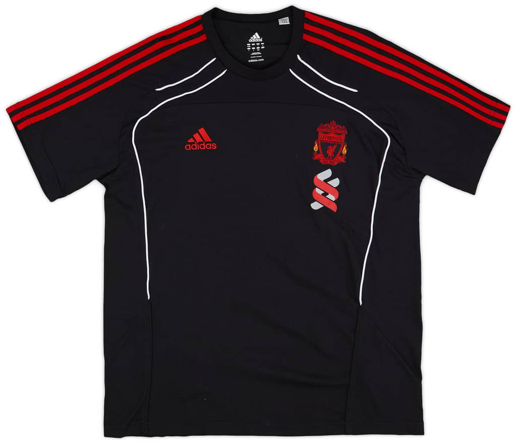 2010-11 Liverpool adidas Cotton Tee - 7/10 - (XL)
