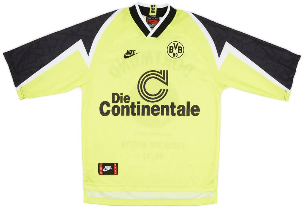 1995-96 Borussia Dortmund 'Deutscher Meister' Home Shirt - 7/10 - (S)