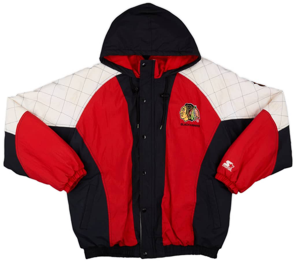 1990s Chicago Blackhawks Starter Rain Coat - 8/10 - (XL)