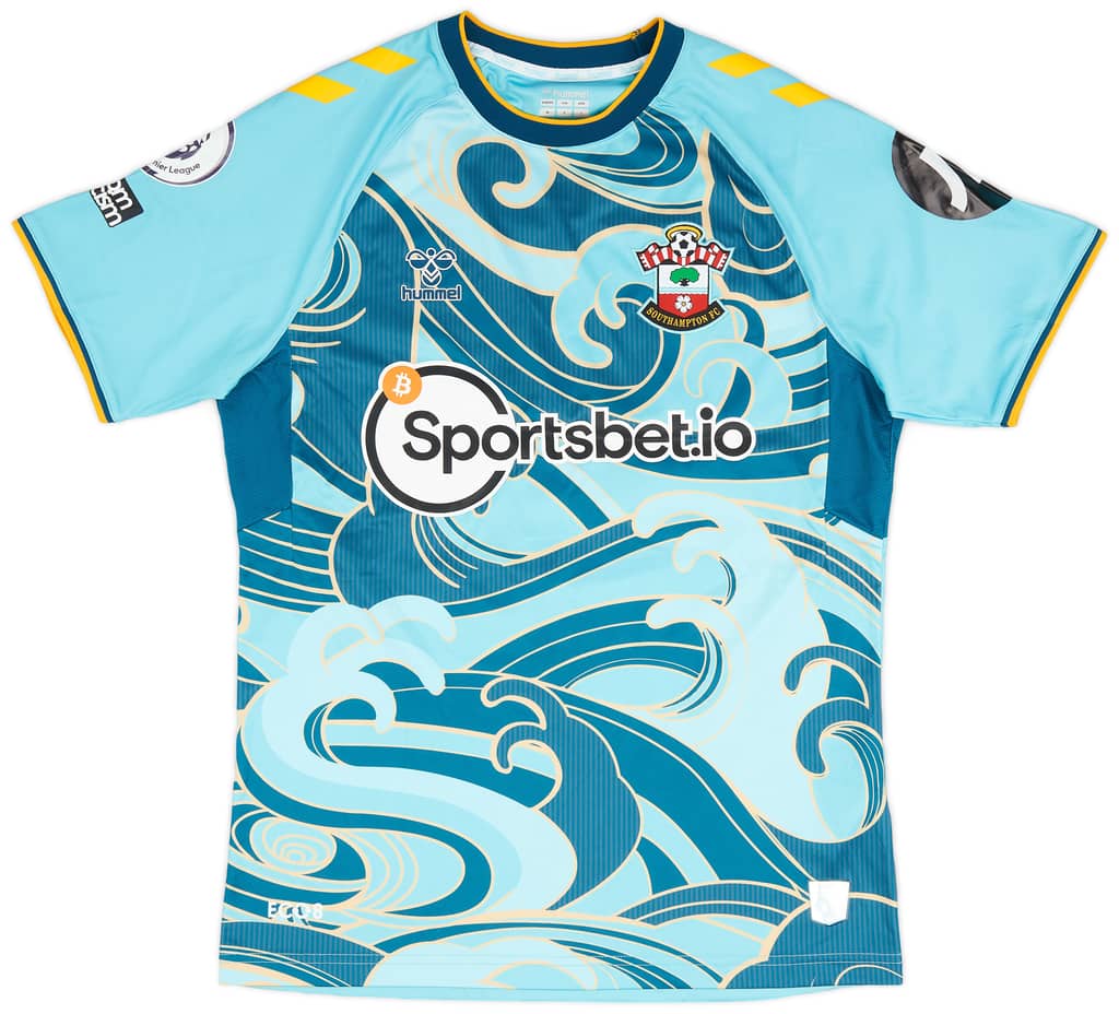 2022-23 Southampton Match Issue Away Shirt Alcaraz #26