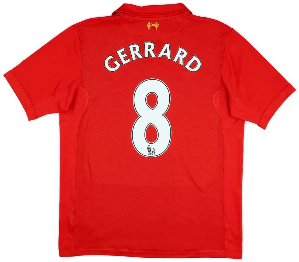 2012-13 Liverpool Home Shirt Gerrard #8 - 5/10 - (L)