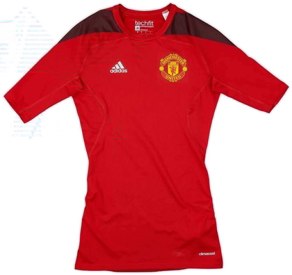 2015-16 Manchester United adidas TechFit Base Layer - 9/10 - (S)