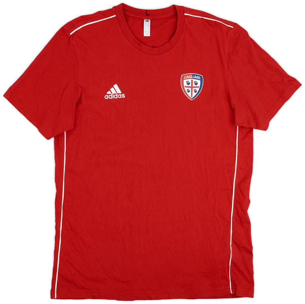 2021-22 Cagliari adidas Cotton Tee - 8/10 - (L)