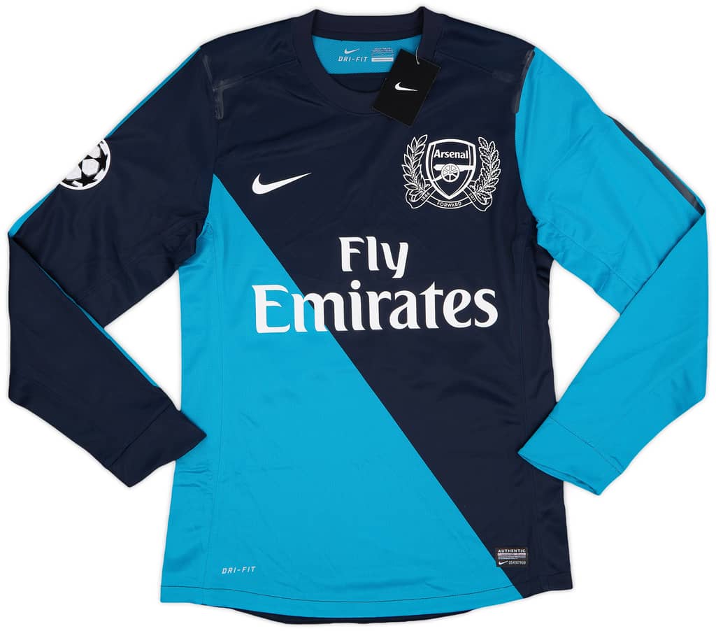 2011-12 Arsenal Player Issue Away L/S Shirt Henry #12 (M)