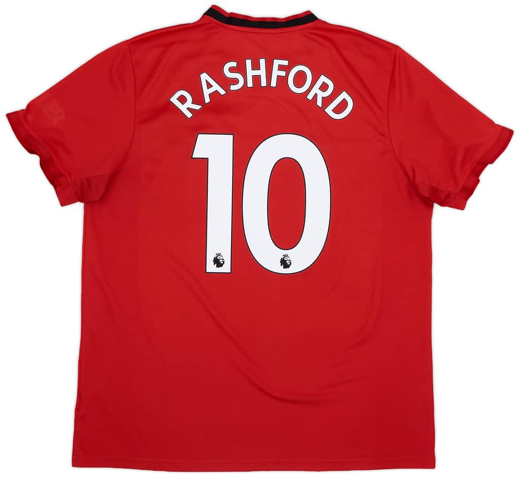 2019-20 Manchester United Home Shirt Rashford #10 - 6/10 - (XL)