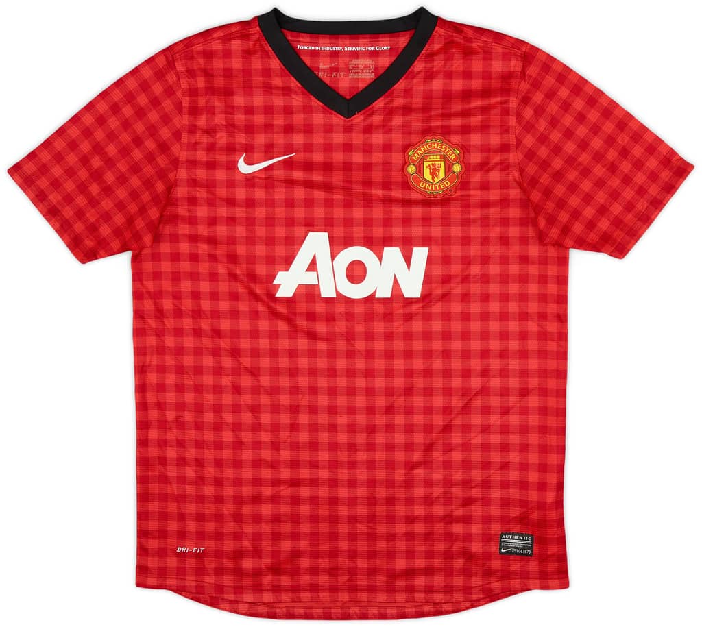2012-13 Manchester United Home Shirt - 8/10 - (XL.Boys)