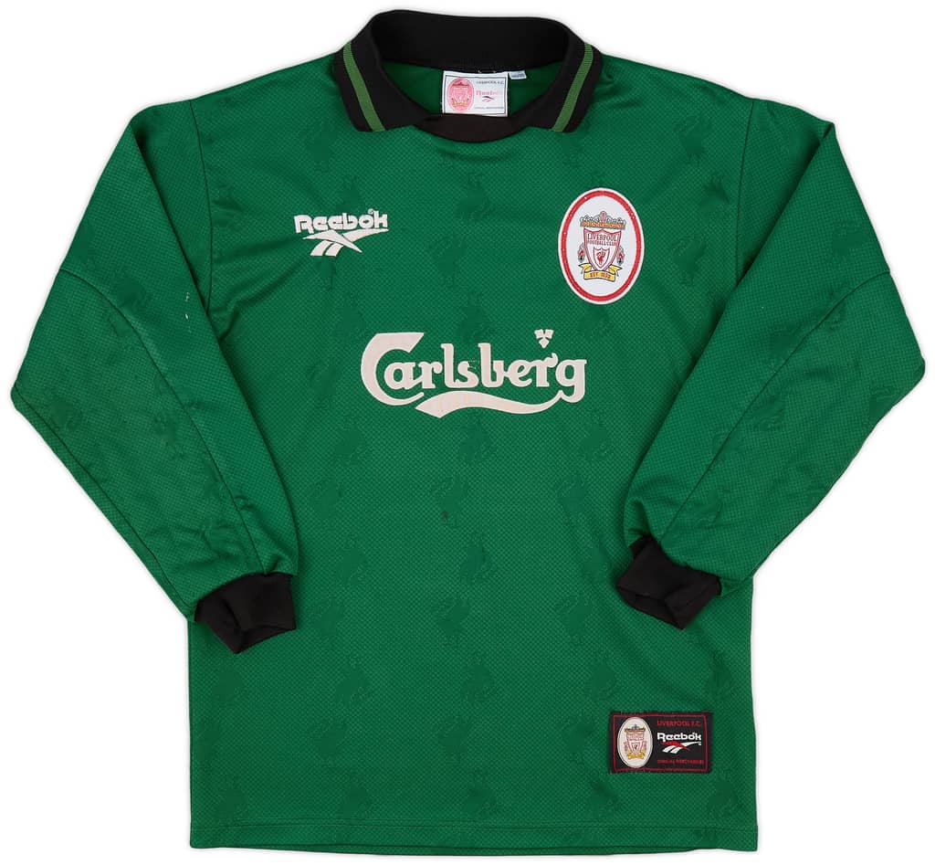 1996-97 Liverpool GK Shirt - 6/10 - (L.Boys)