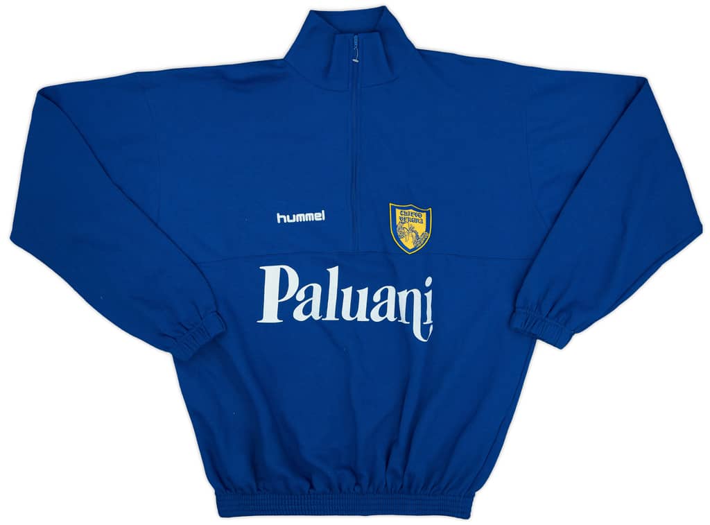 1999-00 Chievo Verona Hummel 1/4 Zip Sweat Top - 9/10 - (XXL)