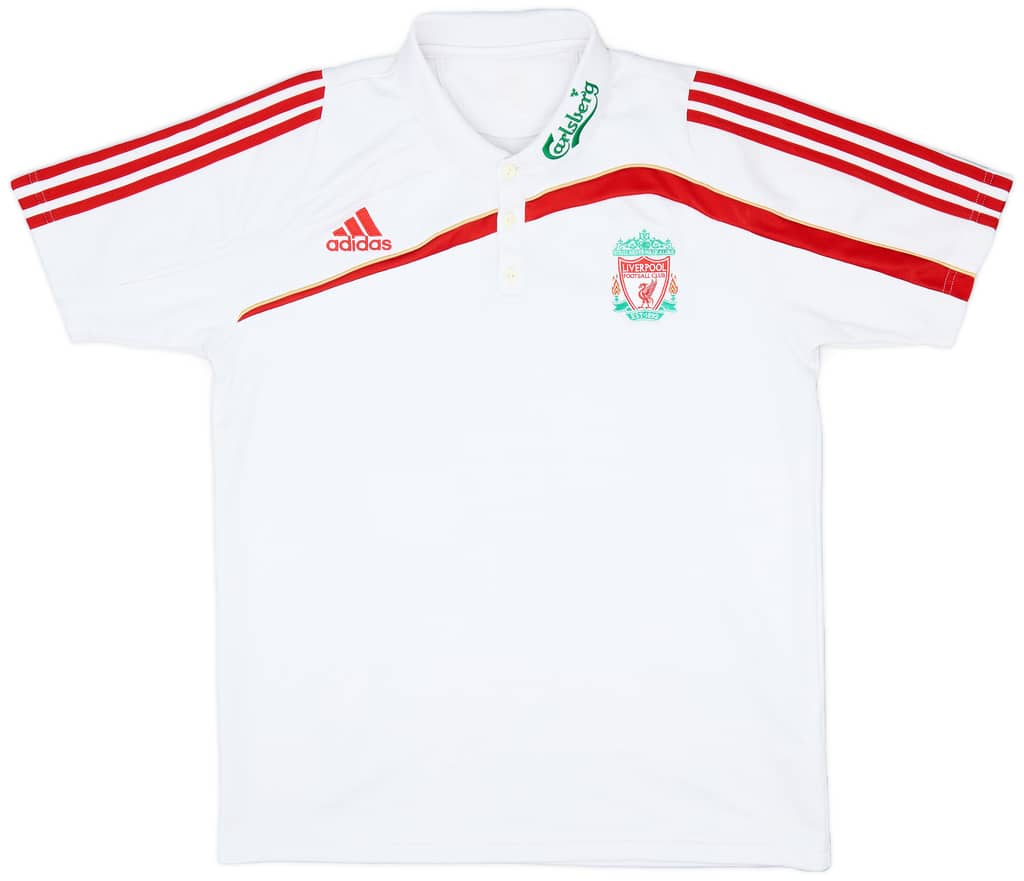 2009-10 Liverpool adidas Polo Shirt - 8/10 - (L)
