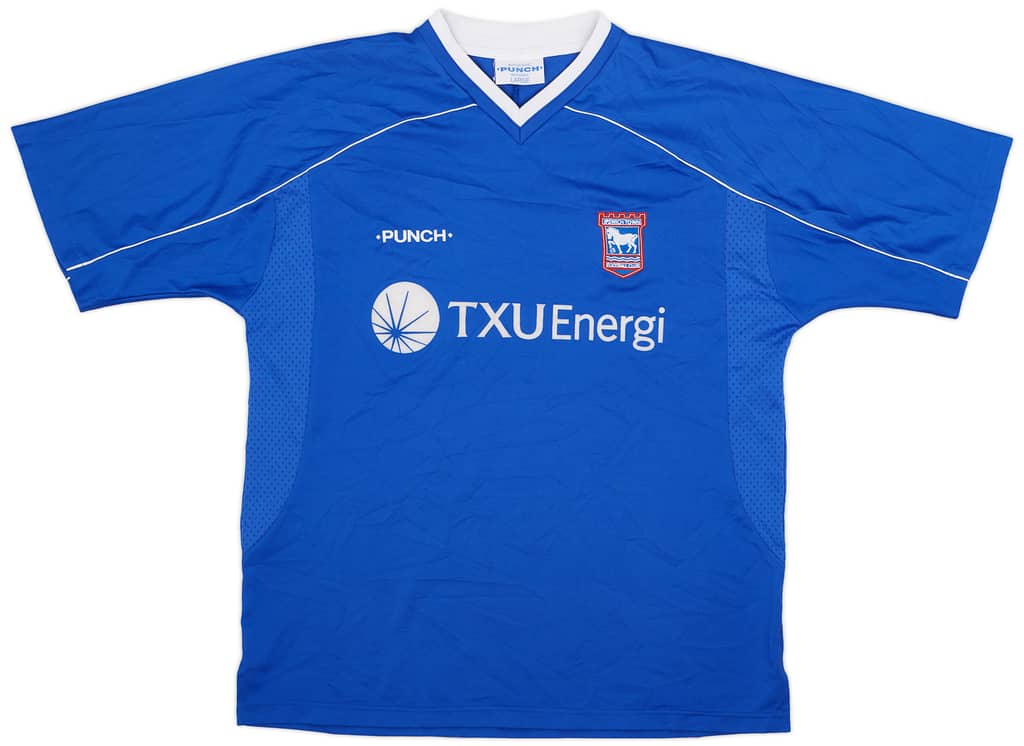 2001-02 Ipswich Home Shirt - 9/10 - (L)