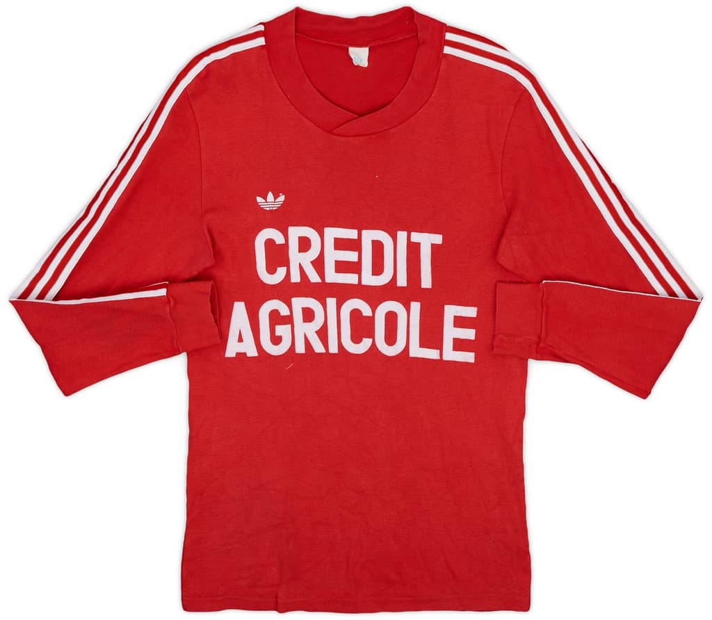 1980s Coupe de France Home L/S Shirt #10 - 8/10 - (S)