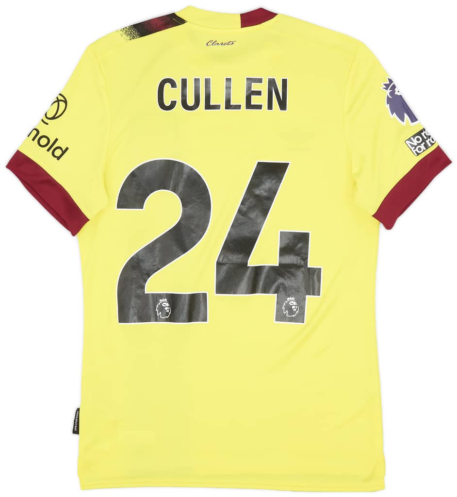 2023-24 Burnley Match Issue Away Shirt Cullen #24