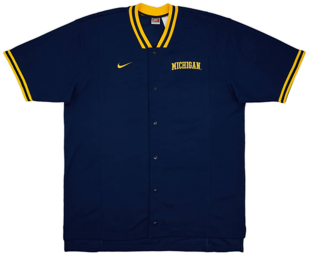 1997-98 Michigan Wolverines Nike Authentic Shooting Shirt - 9/10 - (XXL)
