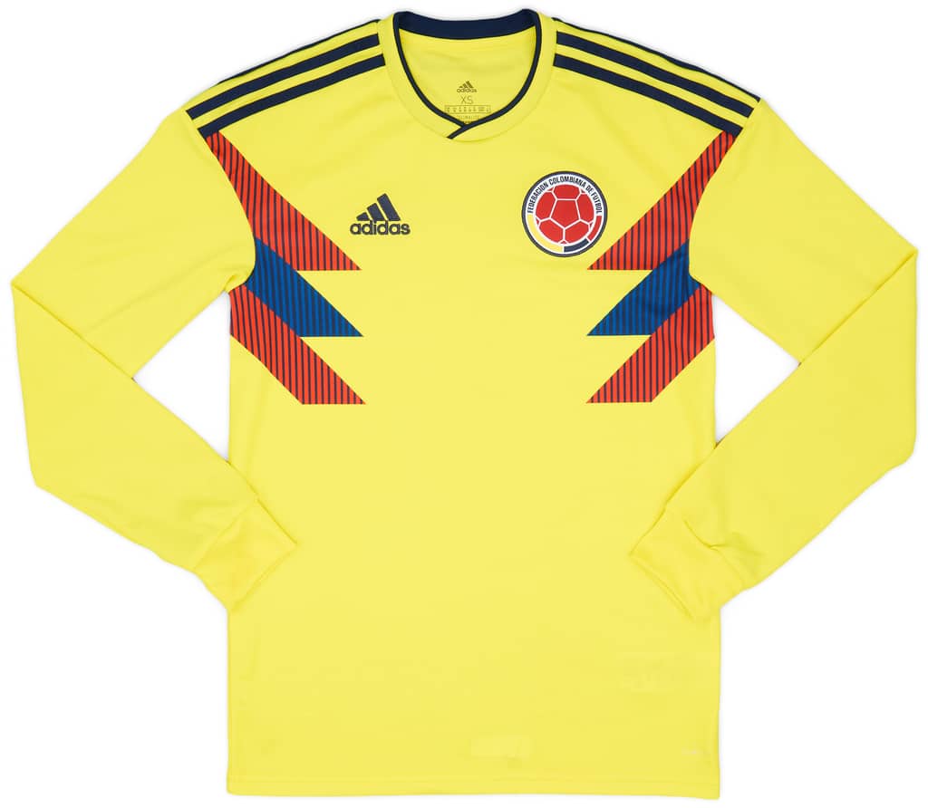 2018-19 Colombia Home L/S Shirt - 8/10 - (XS)