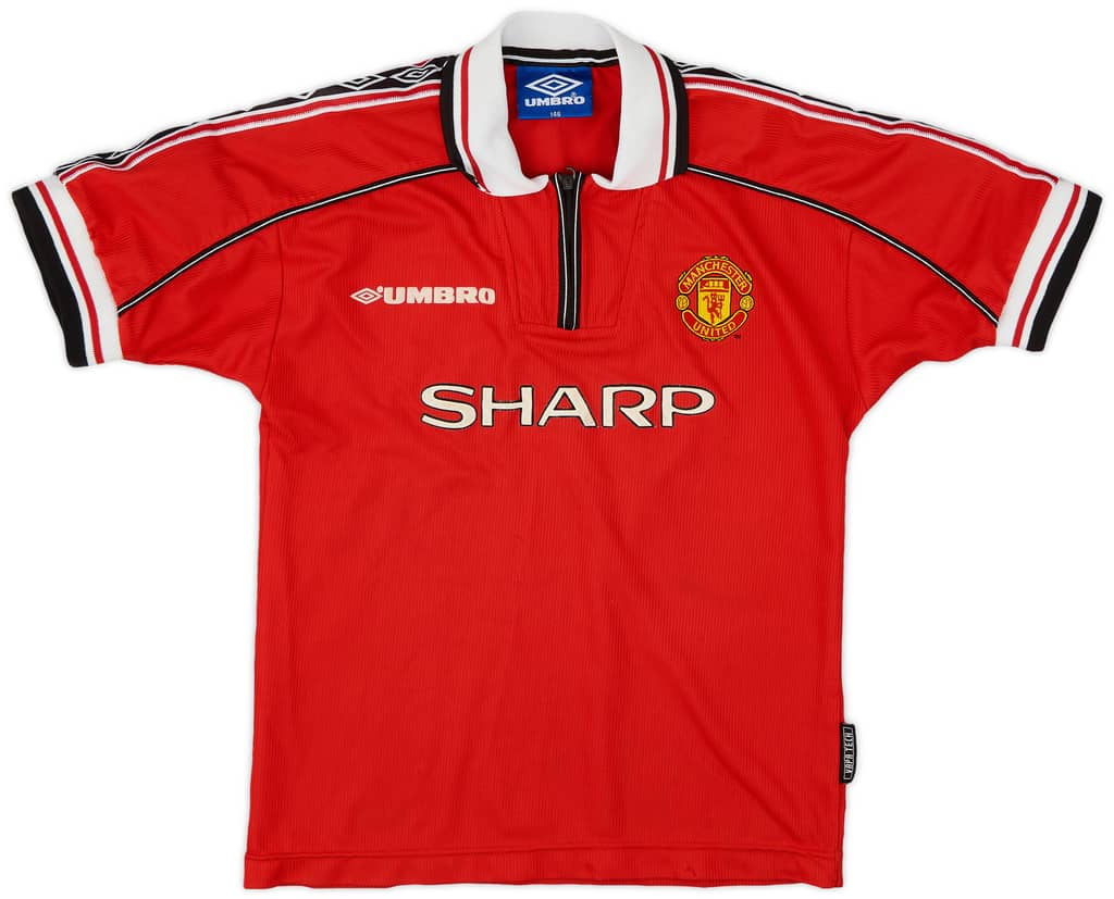 1998-00 Manchester United Home Shirt - 7/10 - (S.Boys)