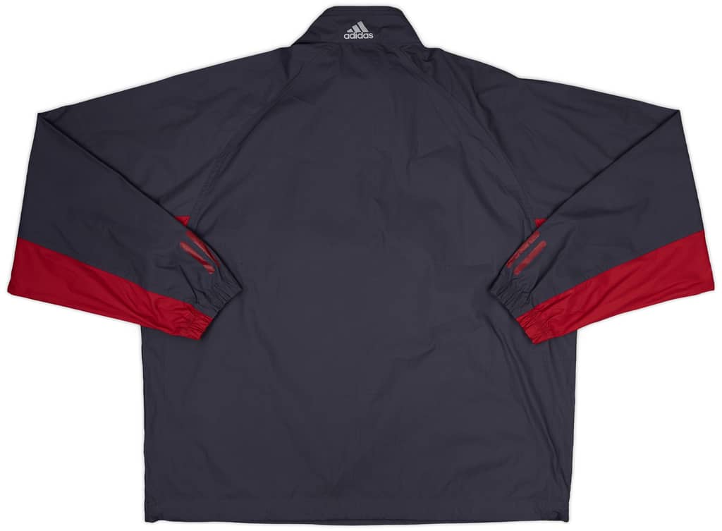 2001-02 Bayern Munich adidas CL 1/4 Zip Windbreaker - 8/10 - (L)