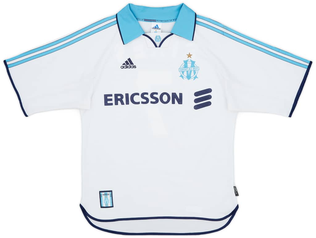1999-00 Olympique Marseille Home Shirt Pires #7 - 8/10 - (S)