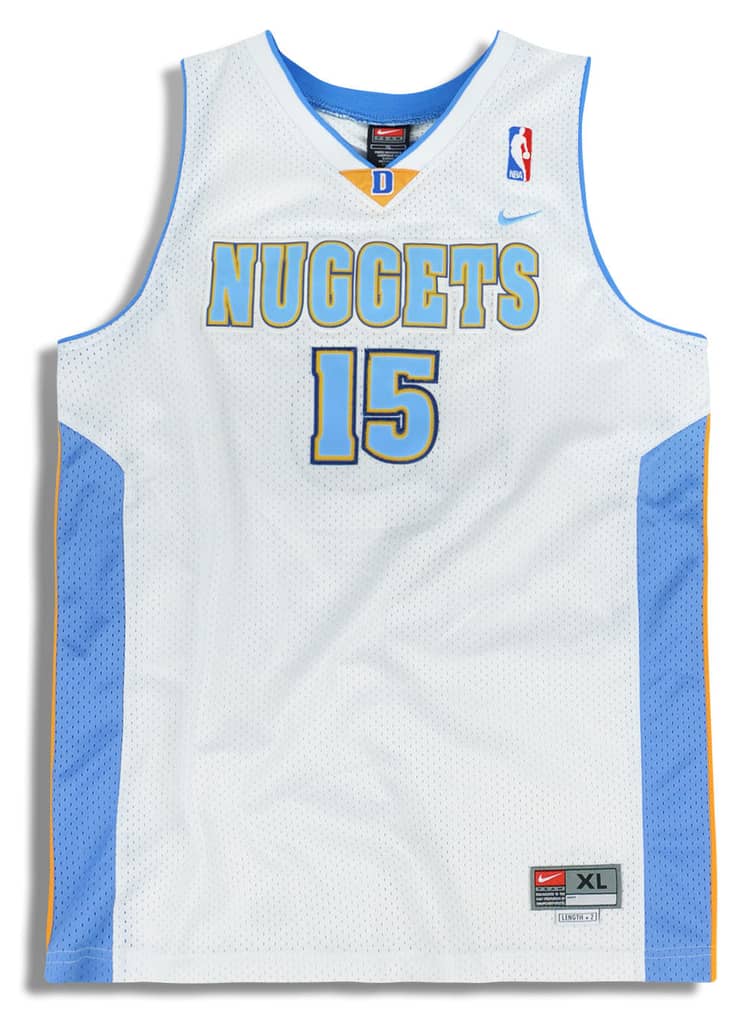 2003-04 Denver Nuggets Anthony #15 Nike Swingman Jersey (Home) Y
