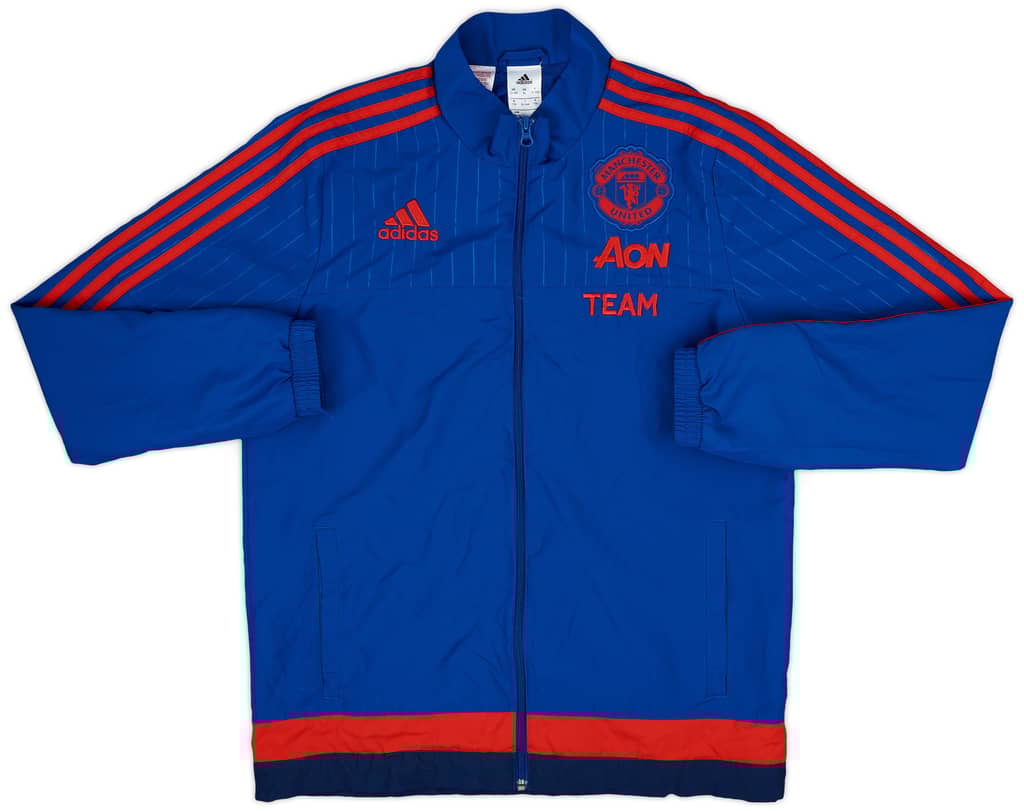 2015-16 Manchester United adidas Track Jacket - 8/10 - (XL.Boys)