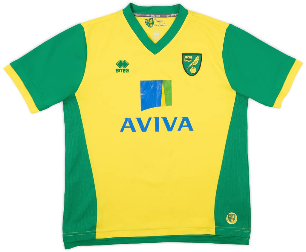 2013-14 Norwich Home Shirt - 6/10 - (XS)