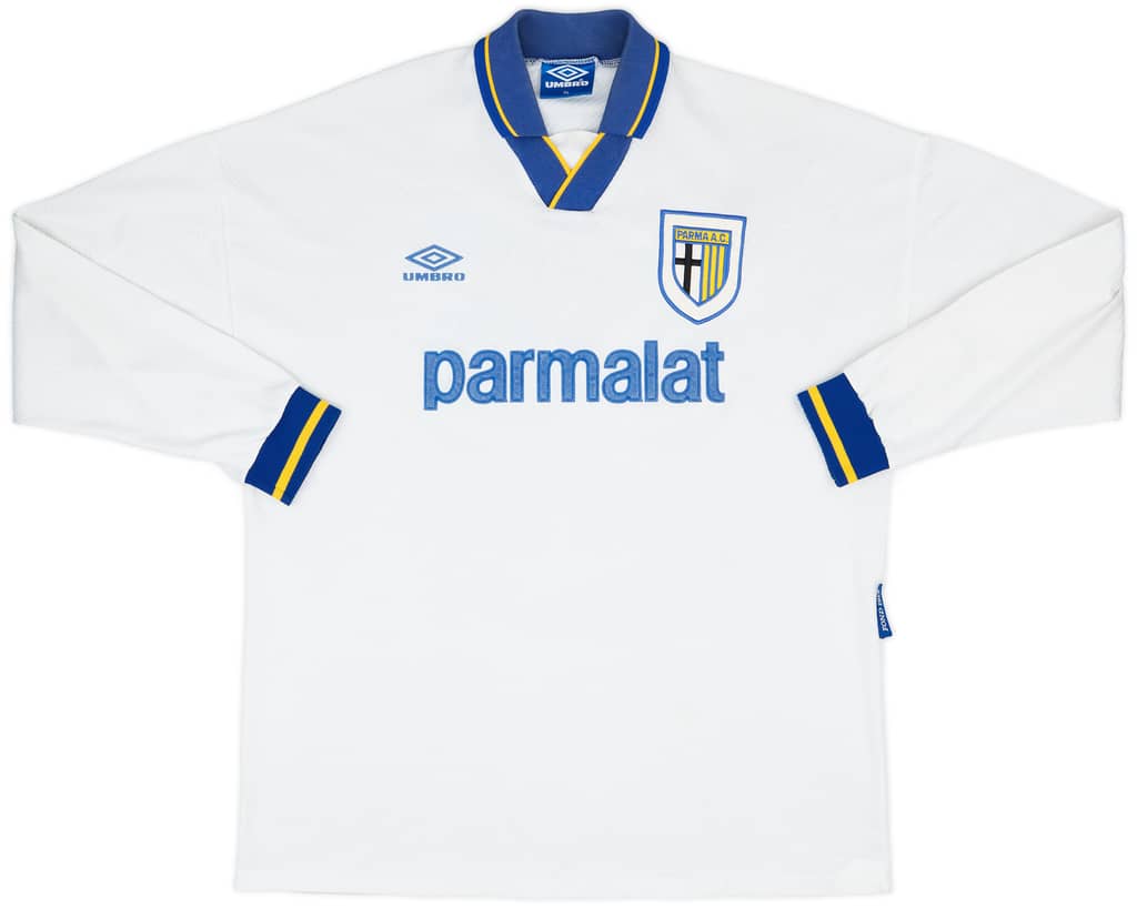 1993-95 Parma Match Issue Home L/S Shirt #15