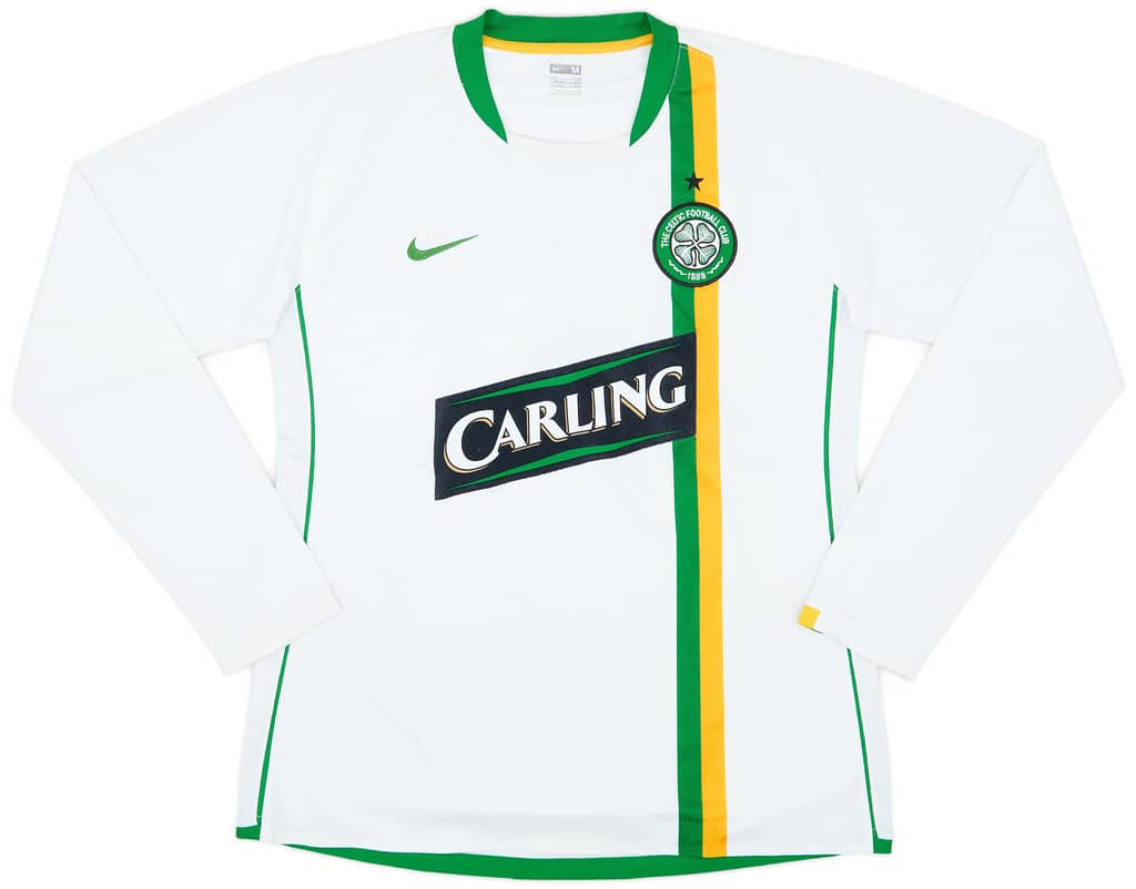 2006-08 Celtic Player Issue European L/S Shirt - 8/10 - (M)