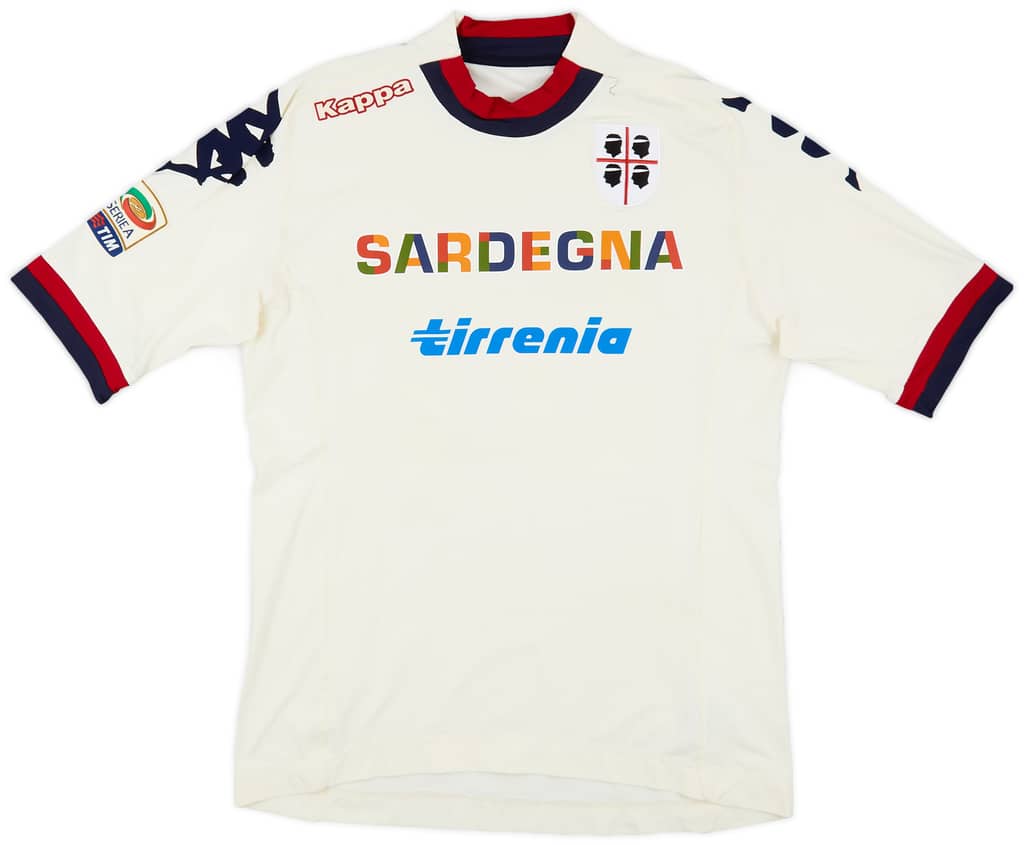 2012-13 Cagliari Match Issue Away Shirt Pinilla #51