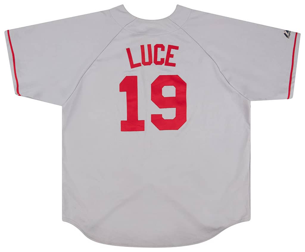 2005-08 Boston Red Sox Luce #19 Majestic Jersey (Away) XXL