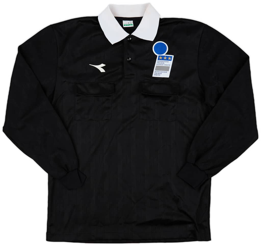 1990s Italy FIGC Diadora Training L/S Shirt - 8/10 - (L)