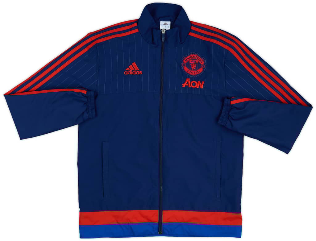 2015-16 Manchester United adidas Track Jacket - 9/10 - (S)