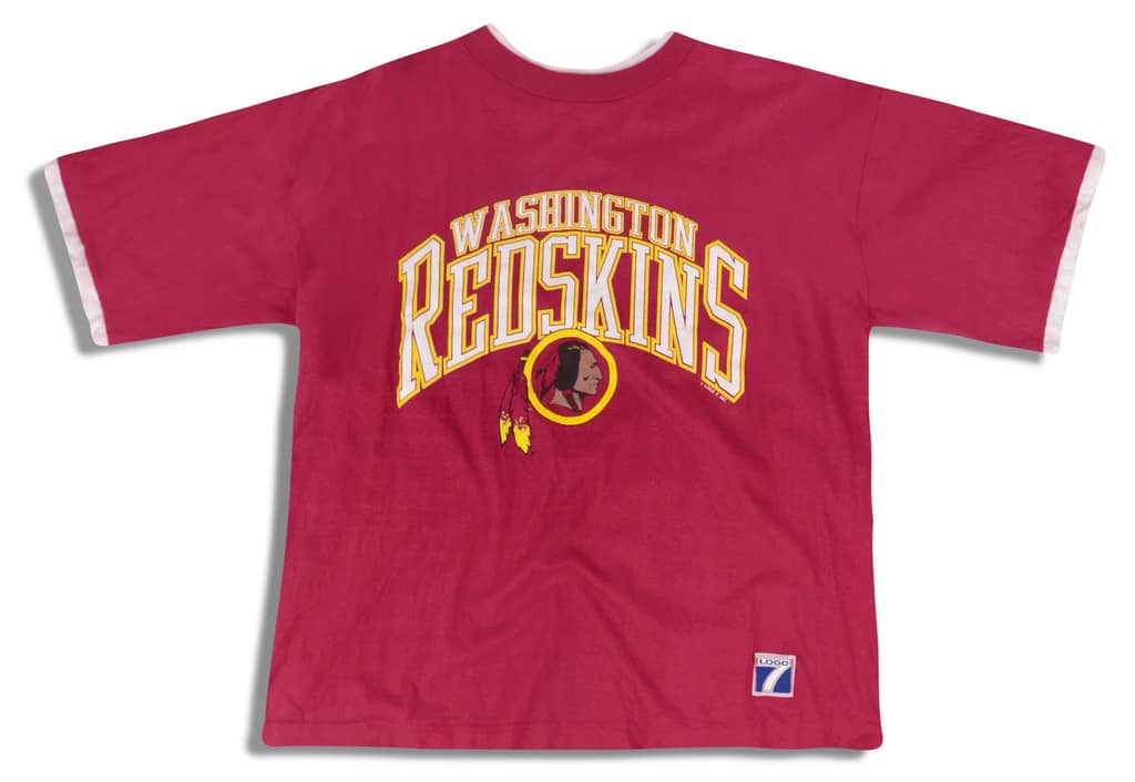 1990s Washington Redskins Logo 7 Tee L