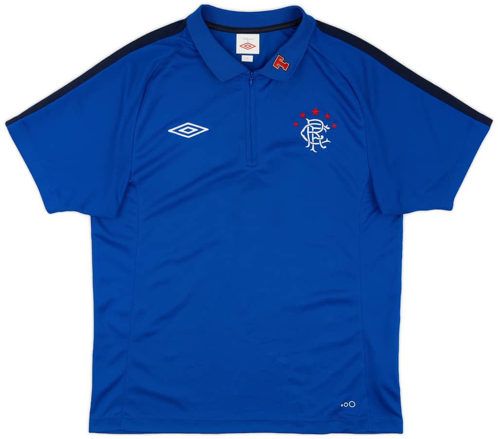 2010-11 Rangers Umbro 1/4 Zip Training Polo - 9/10 - (M)