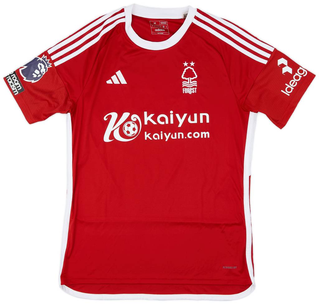 2023-24 Nottingham Forest Match Issue Home Shirt Toffolo #15