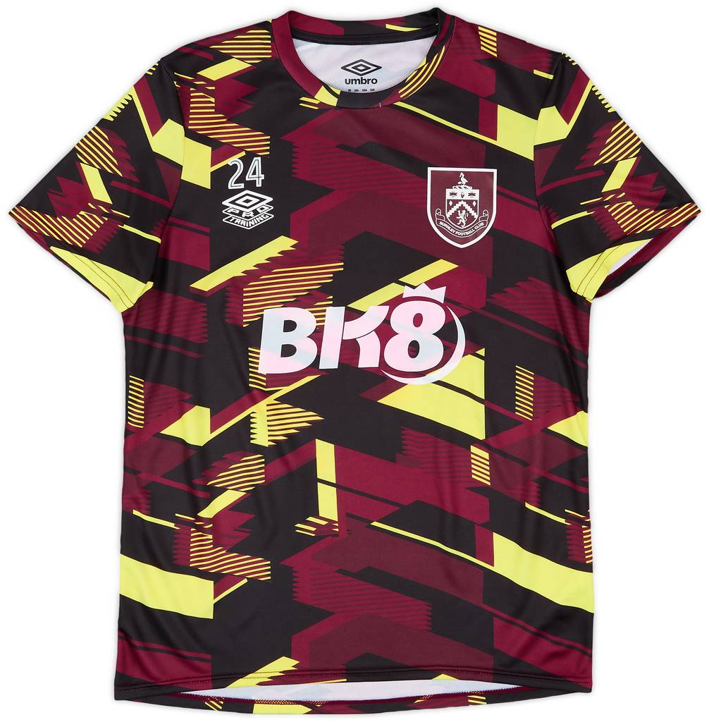 2023-24 Burnley Player Issue Pre-Match Shirt #24 (Cullen) - As New - (S)