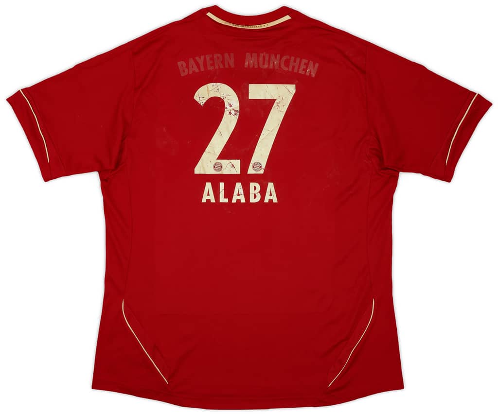 2011-13 Bayern Munich Home Shirt Alaba #27 - 4/10 - (XL)
