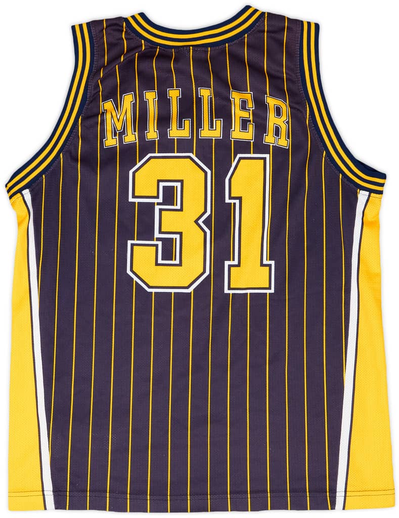 1997-05 Indiana Pacers Miller #31 Champion Away Jersey - 7/10 - (S)