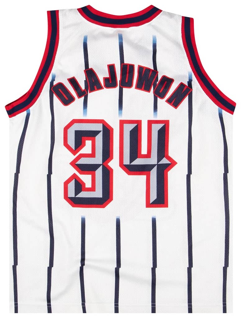 1995-01 Houston Rockets Olajuwon #34 Champion Jersey (Home) XXL