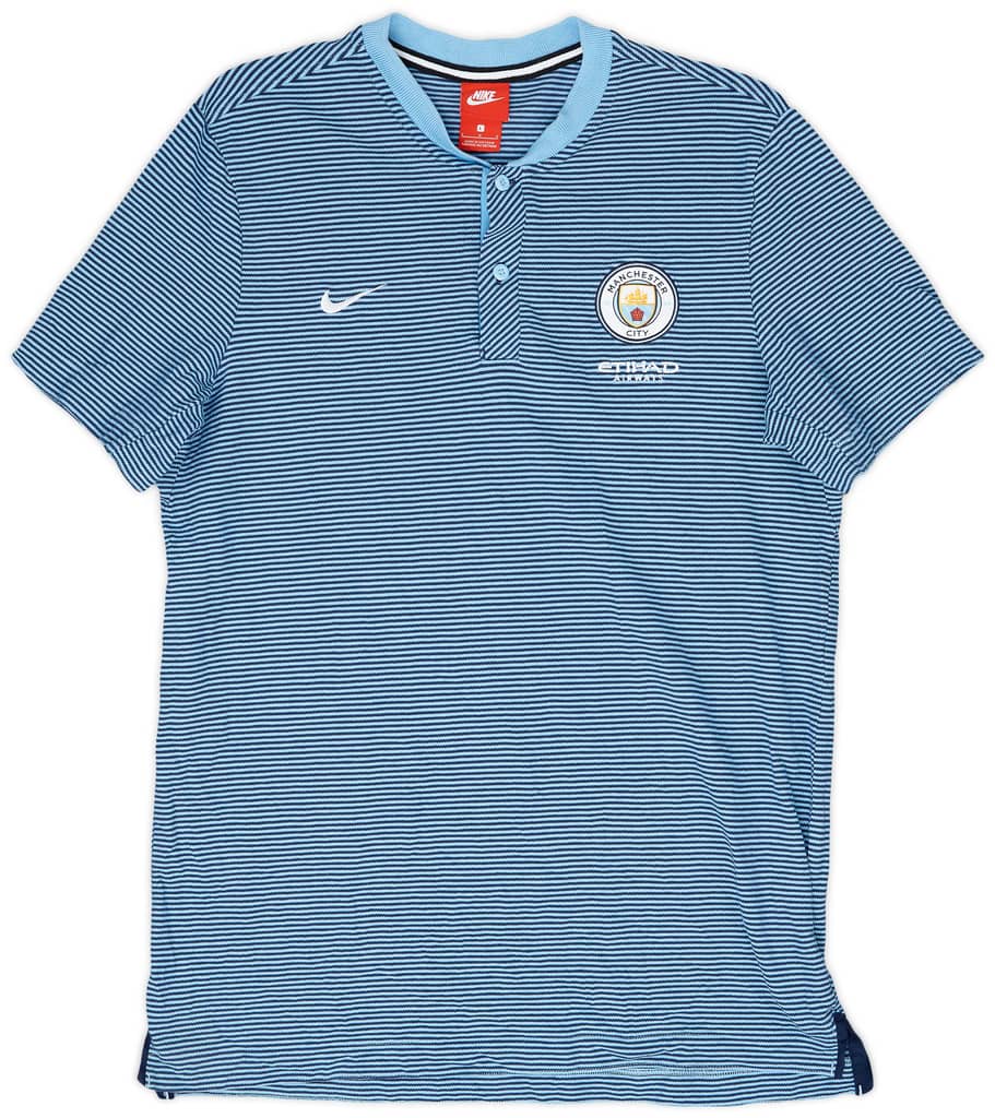 2017-18 Manchester City Nike Polo Shirt - 9/10 - (L)