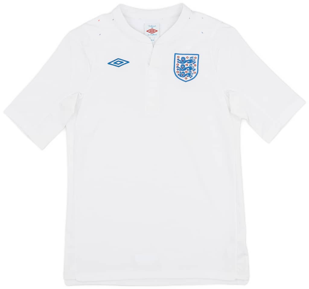 2010-11 England Home Shirt - 9/10 - (XL.Boys)
