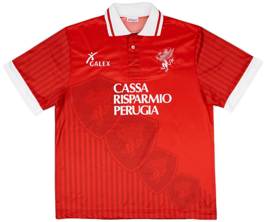 1995-96 Perugia Match Issue Home Shirt Allegri #28