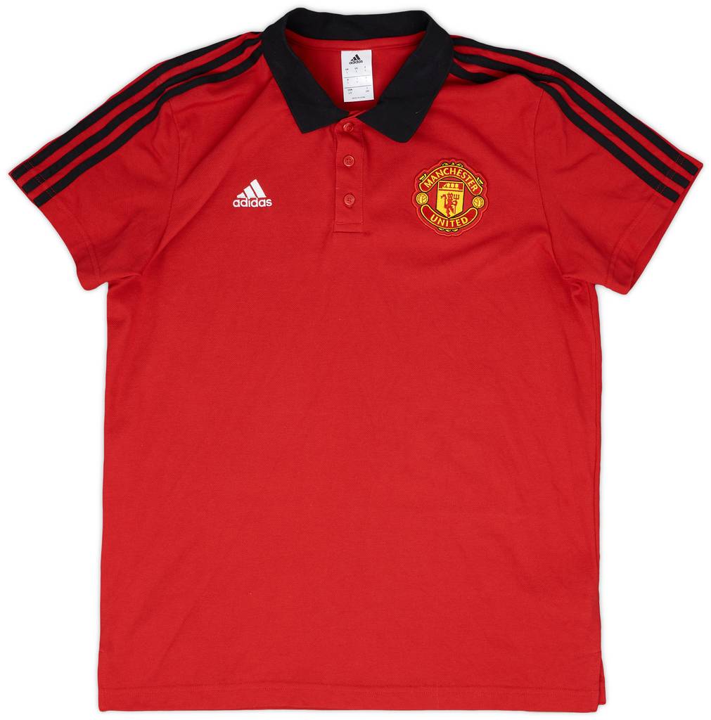 2017-18 Manchester United adidas Polo Shirt - 9/10 - (L)