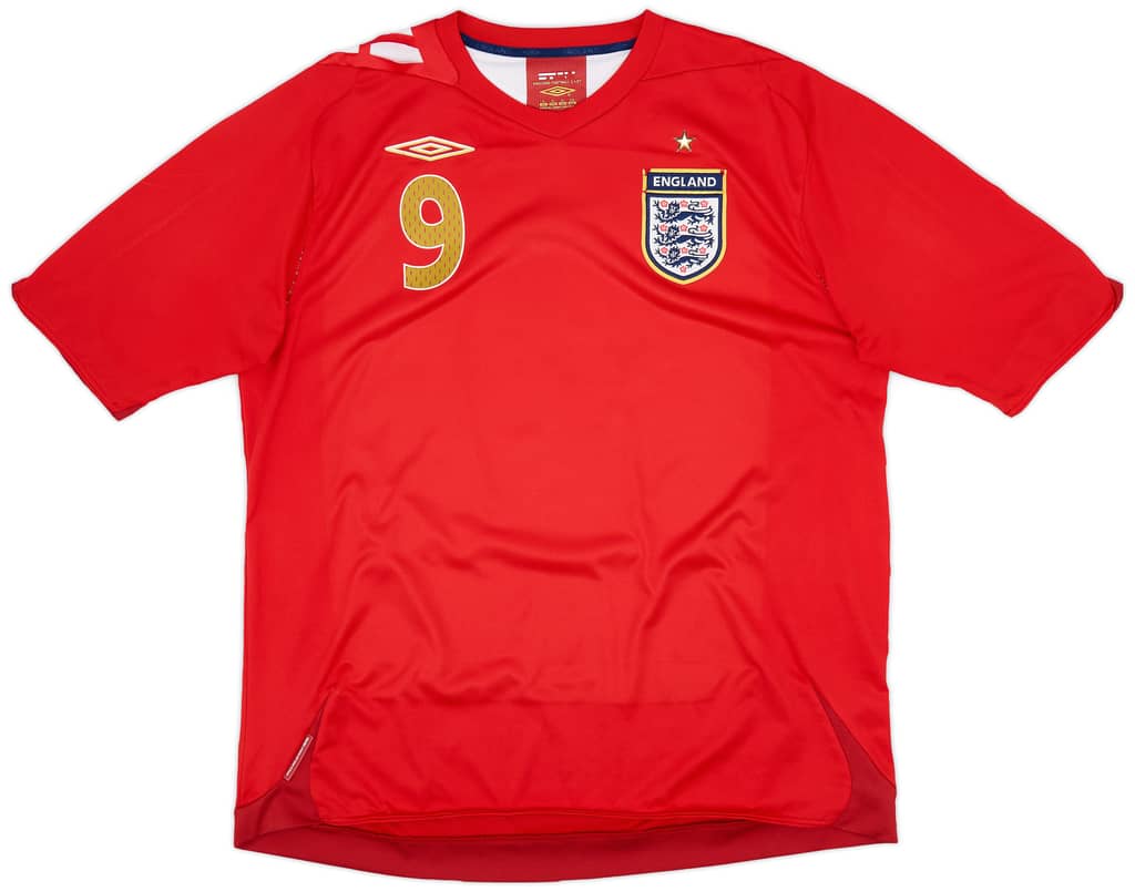 2006-08 England Away Shirt Rooney #9 - 6/10 - (XL)