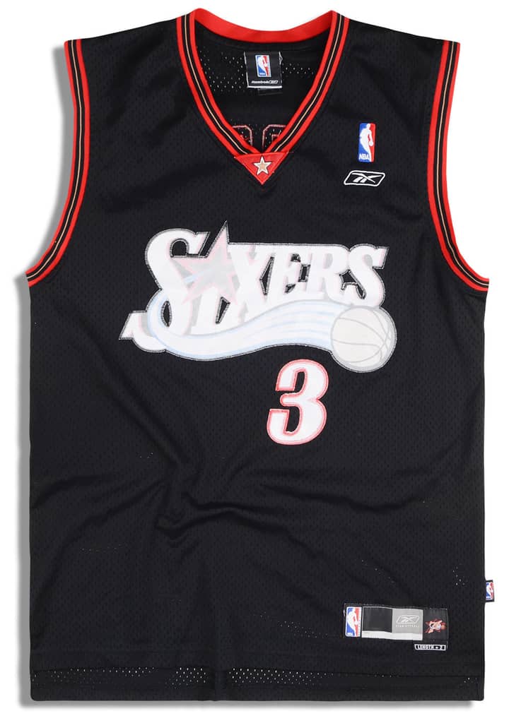 2004-06 Philadelphia 76ers Iverson #3 Reebok Swingman Jersey (Away) L