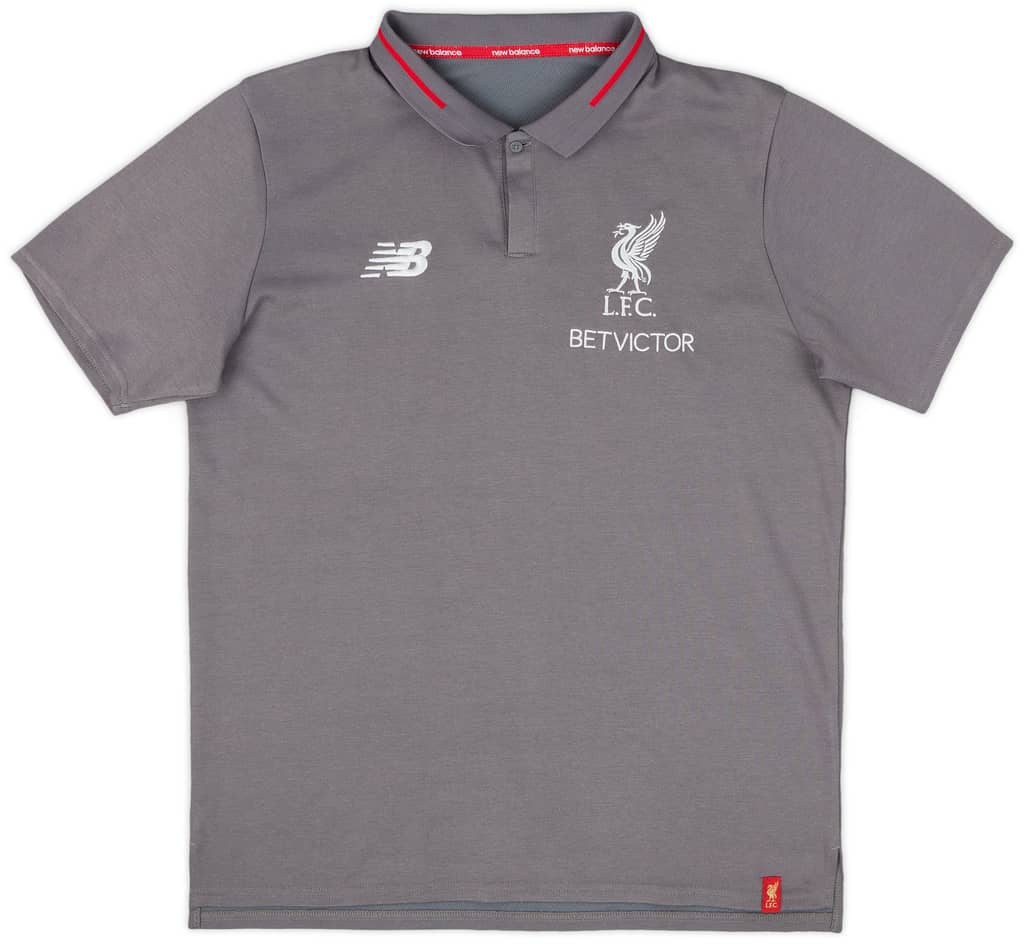 2017-18 Liverpool New Balance Polo Shirt - 8/10 - (M)