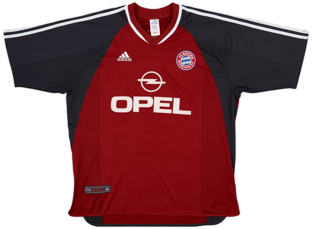 2001-02 Bayern Munich Home Shirt Elber #9 - 8/10 - (XL)