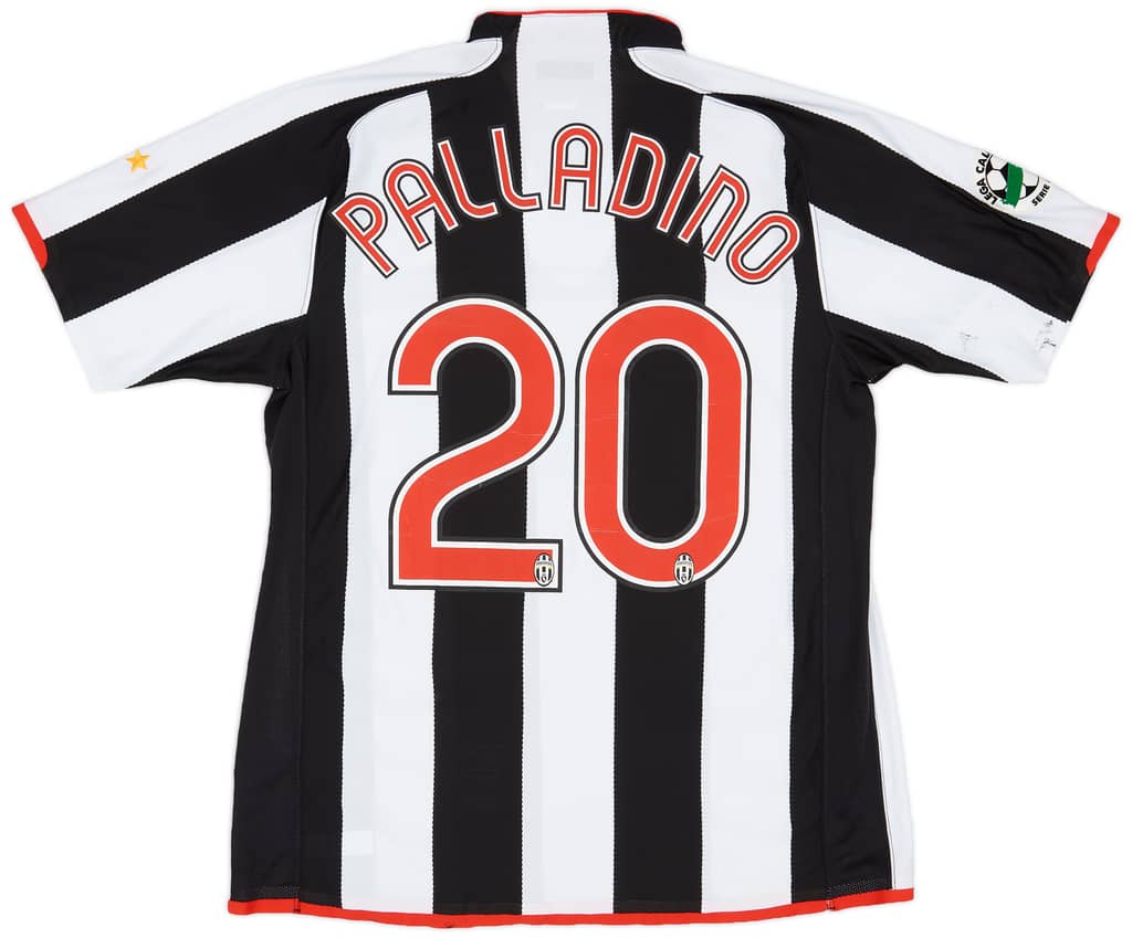 2007-08 Juventus Match Issue Home Shirt Palladino #20