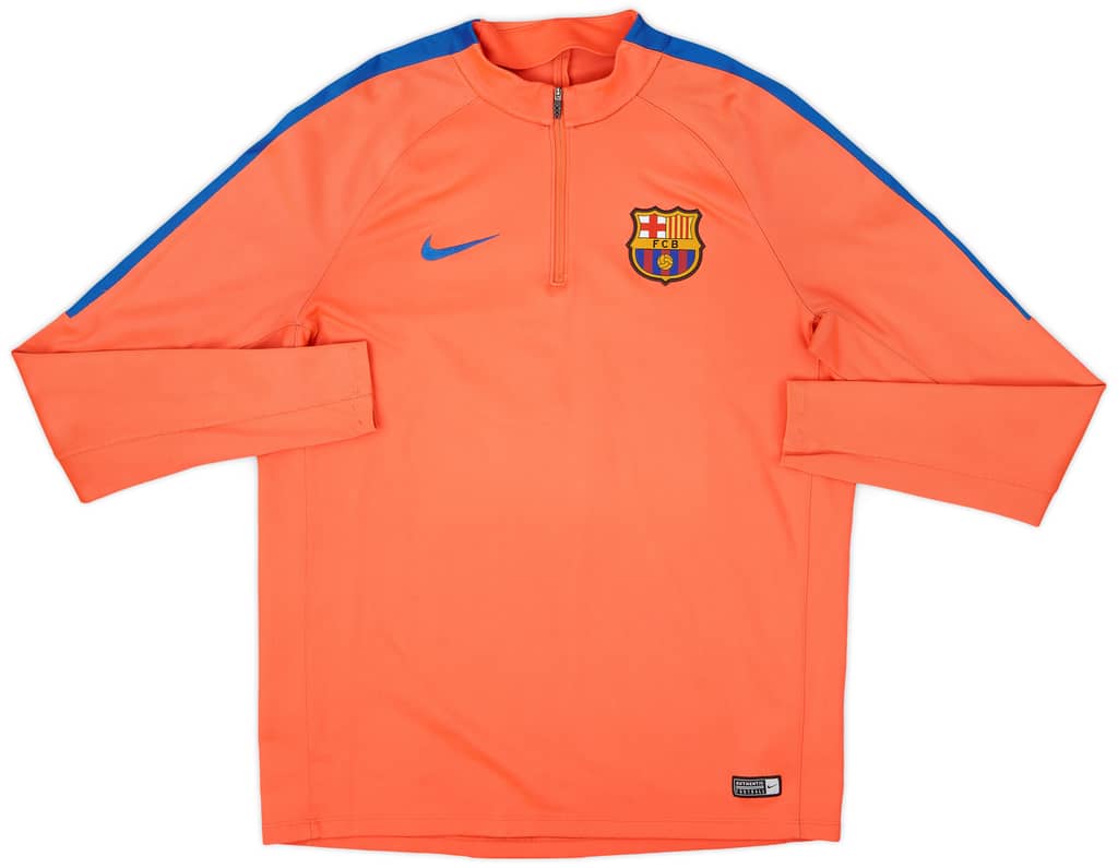 2016-17 Barcelona Nike 1/4 Zip Drill Top - 7/10 - (L)