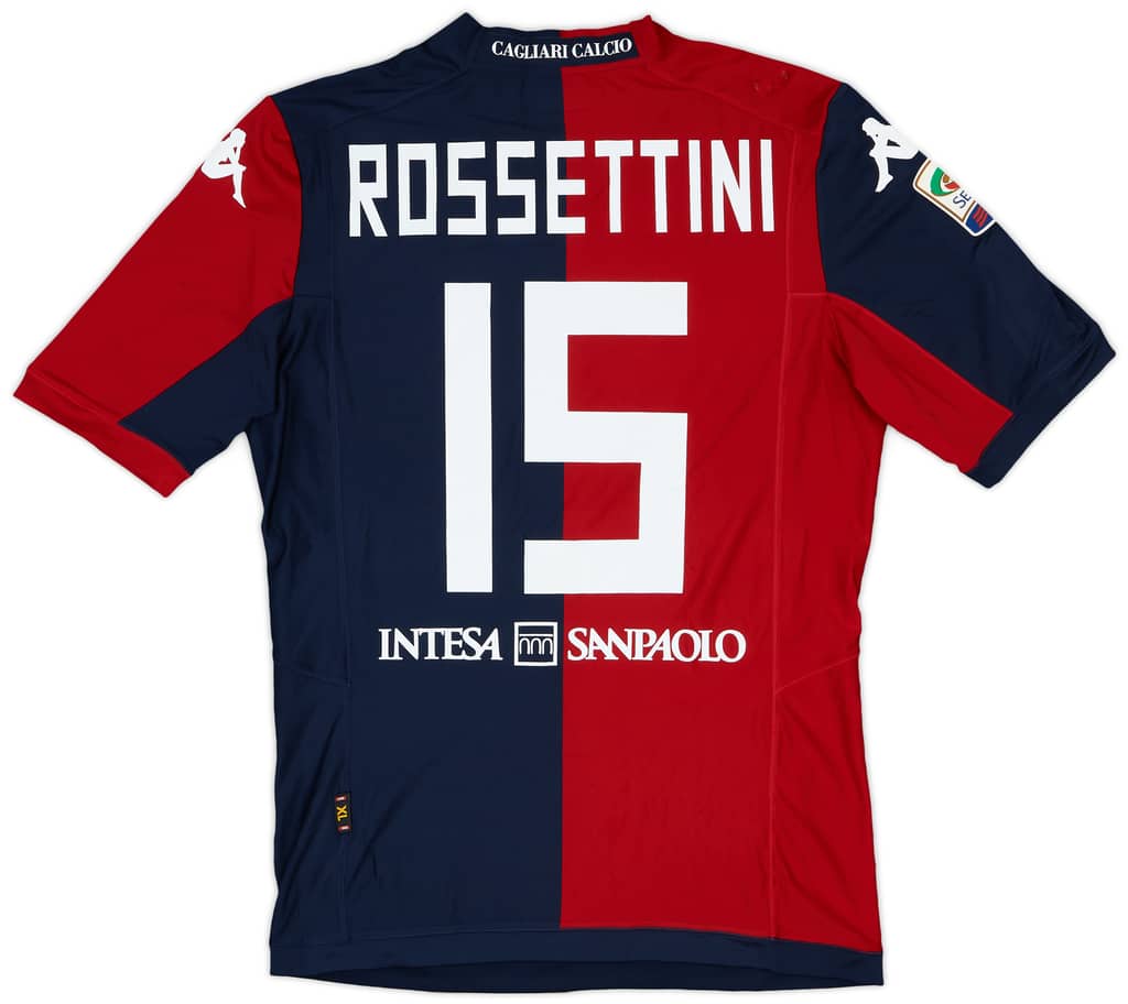 2014-15 Cagliari Match Issue Home Shirt Rossettini #15