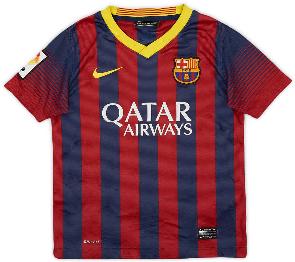 2013-14 Barcelona Home Shirt - 5/10 - (S.Boys)