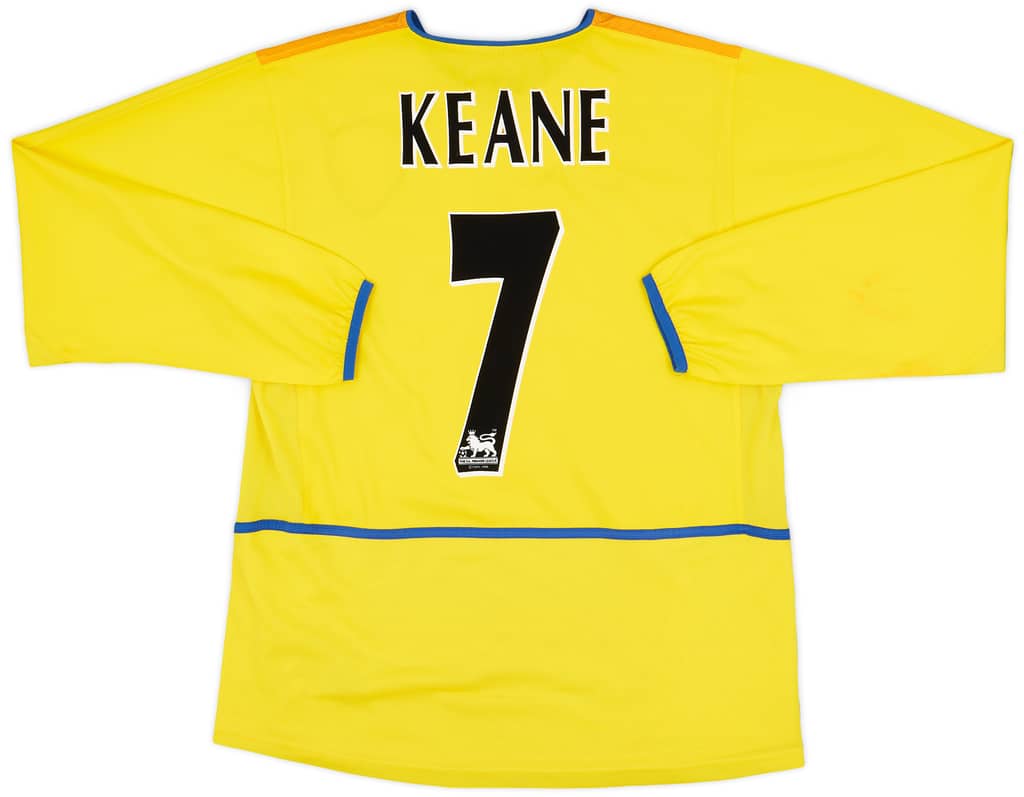 2002-03 Leeds United Away L/S Shirt Keane #7 - 9/10 - (M)